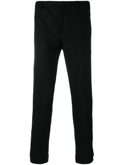 Prada Cropped Tailored Trousers In Black