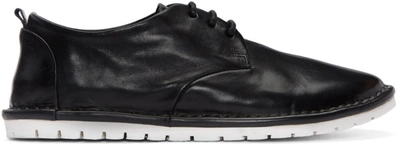 Marsèll Gomma Contrast Sole Lace-up Loafers In Black
