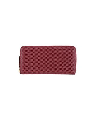 Comme Des Garçons Wallets In Maroon