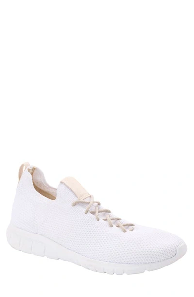 Nisolo Athleisure Knit Sneaker In White