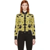 Versace Black Silk Baroque Shirt In A7008 Black