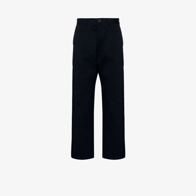 Studio Nicholson Straight-leg Trousers In Blue