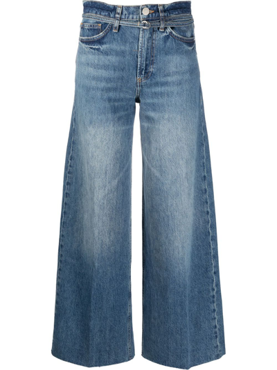 Frame Boyfriend Jeans With Faded Effect In Blue
