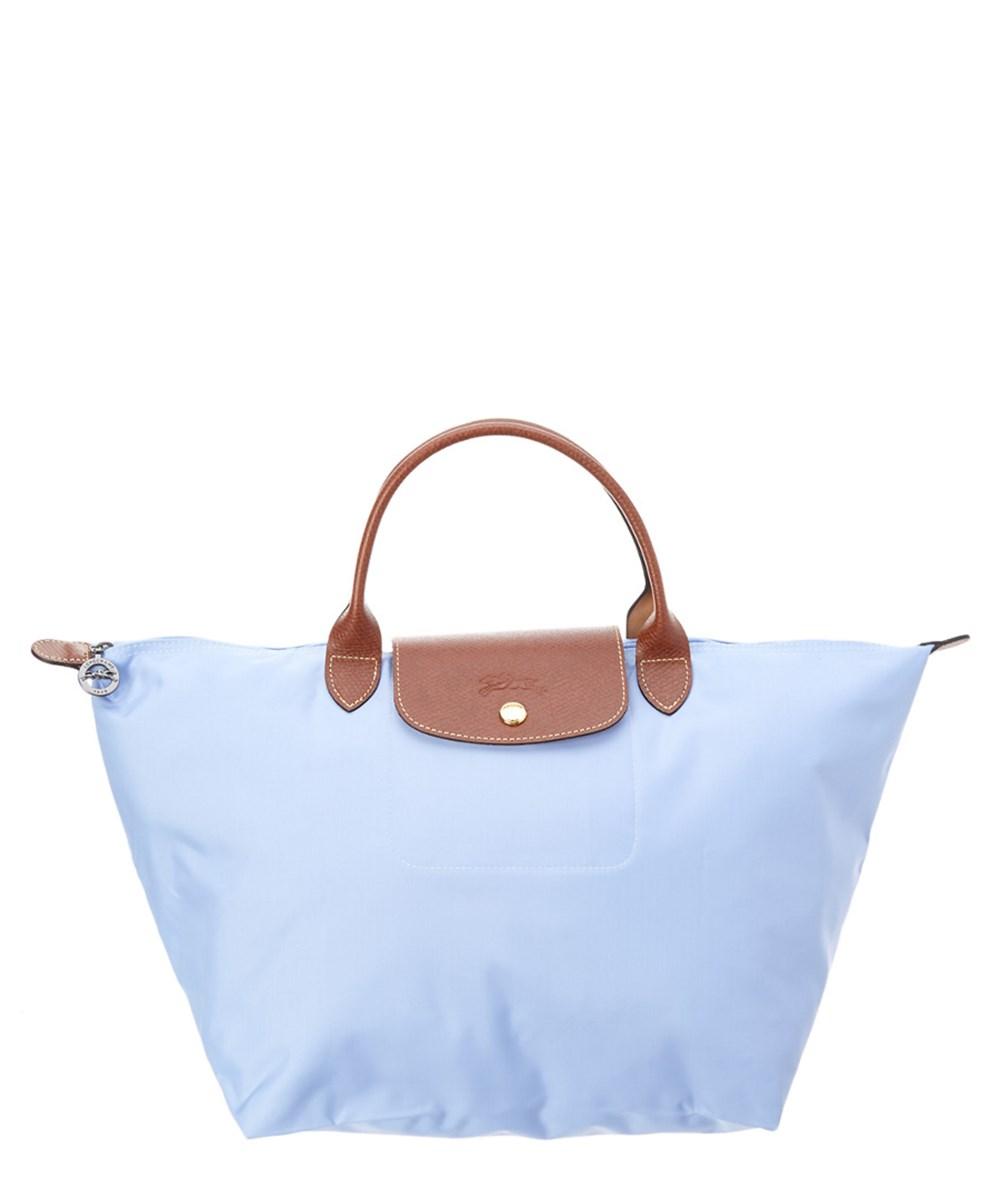 blue longchamp bag