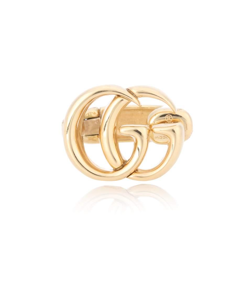 Gucci Double G 18kt Gold Ear Cuff ModeSens