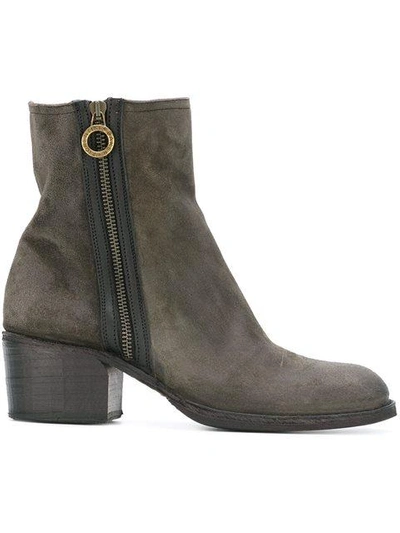 Fiorentini + Baker Zip Ankle Boots - Grey