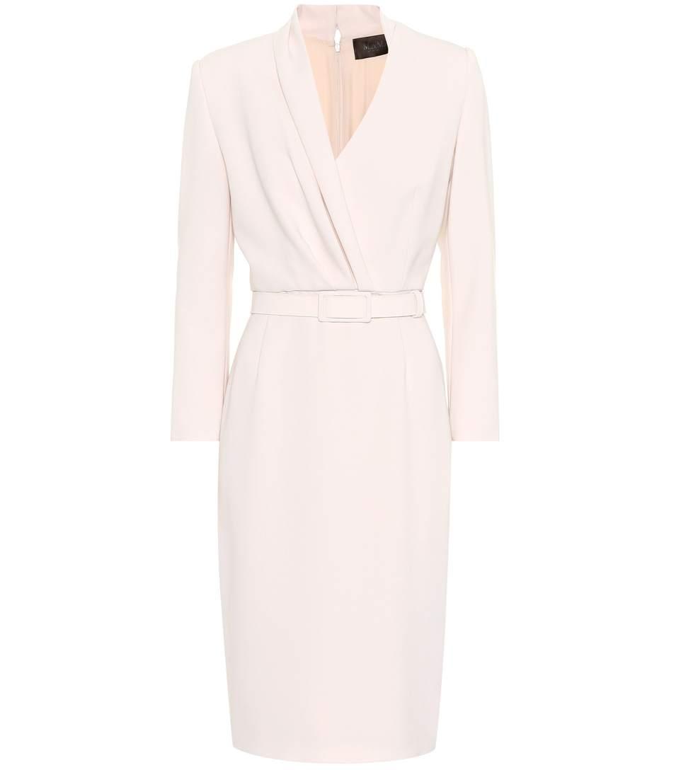 Max Mara Clelia Draped Dress In Light Piek Modesens