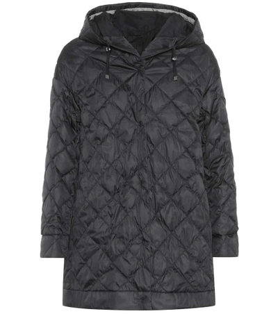 Max Mara Reversible Quilted Jacket In Black