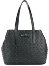 Jimmy Choo Small Sofia Star Studded Tote In Black