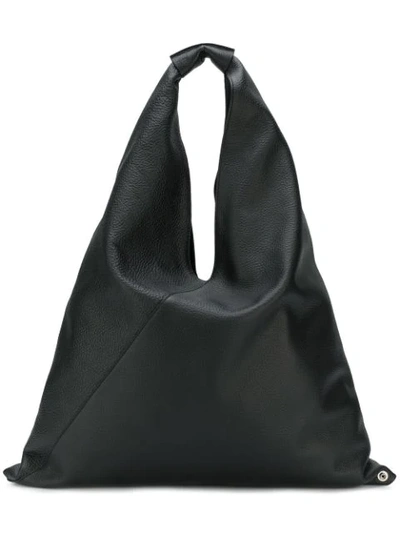 Mm6 Maison Margiela Oversized Tote Bag In Black
