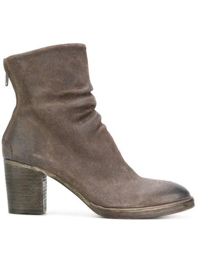 The Last Conspiracy Zipped Ankle Boots In Brown