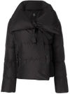 Bacon Cropped Puffer Jacket  In Black
