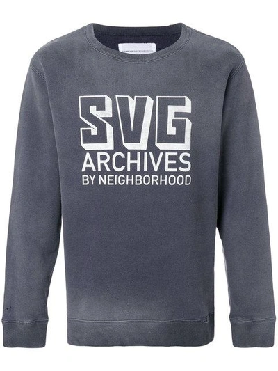 Neighborhood Svg Archives Logo Sweatshirt In Grey