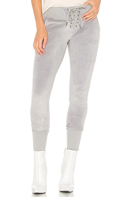 Nsf Maddox Lace Up Sweatpants In Light Gray