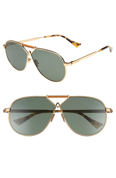 Altuzarra 64mm Aviator Sunglasses - Gold