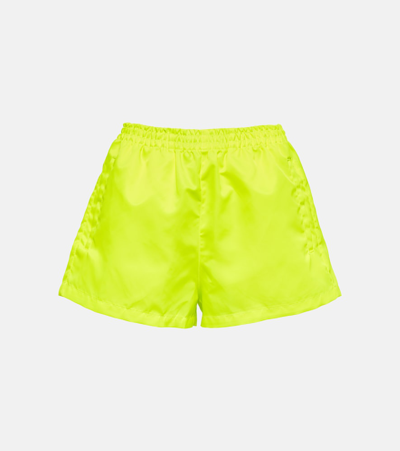 The Frankie Shop Perla Gym Shorts In Neon Yellow