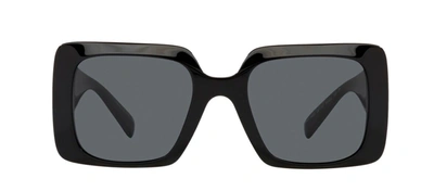 Versace Ve 4405 Gb1/87 Womens Rectangle Sunglasses In Grey