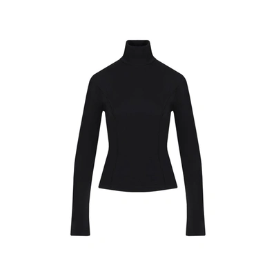 Givenchy Slim Fit Sweater In Cashmere Tied At The Back In Black