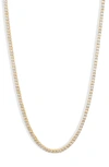 Shymi Classic Tennis Necklace In Gold