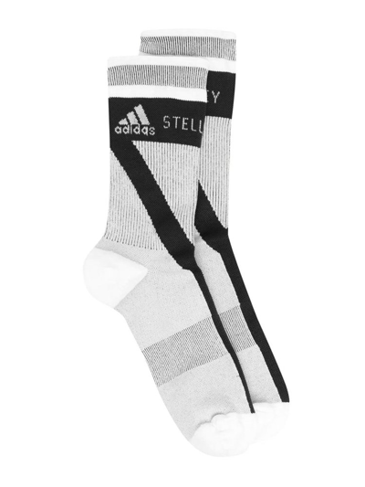 Adidas By Stella Mccartney Crew Socks In White,black