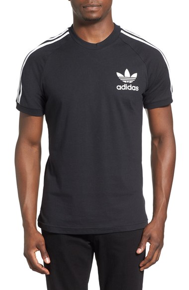 Adidas Originals 'california' Raglan Crewneck T-shirt In Black | ModeSens