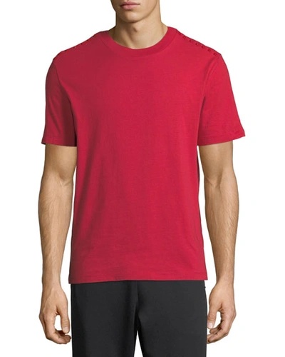 Valentino Solid Jersey T-shirt In Ruby