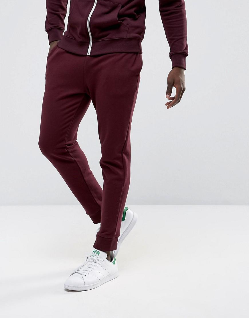 womens burgundy joggers