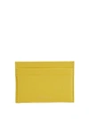Mansur Gavriel Leather Cardholder In Yellow