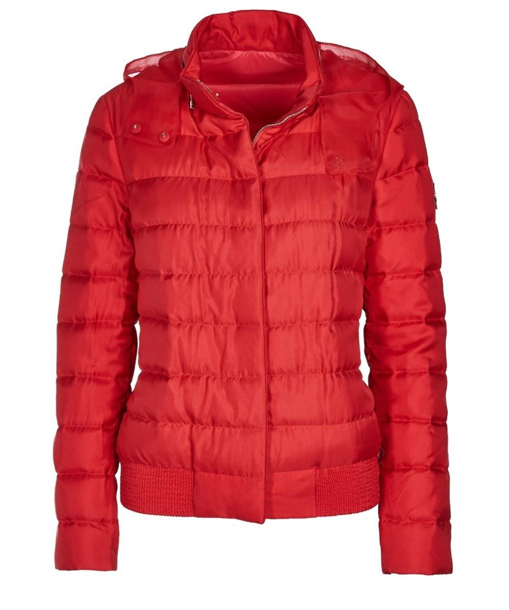 Moncler Women's Red Polyamide Down Jacket | ModeSens