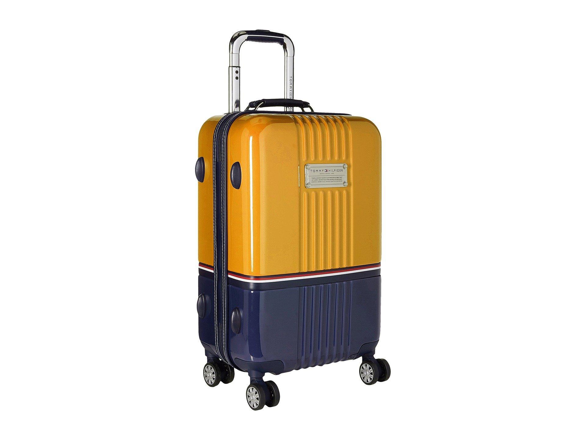 tommy hilfiger yellow suitcase