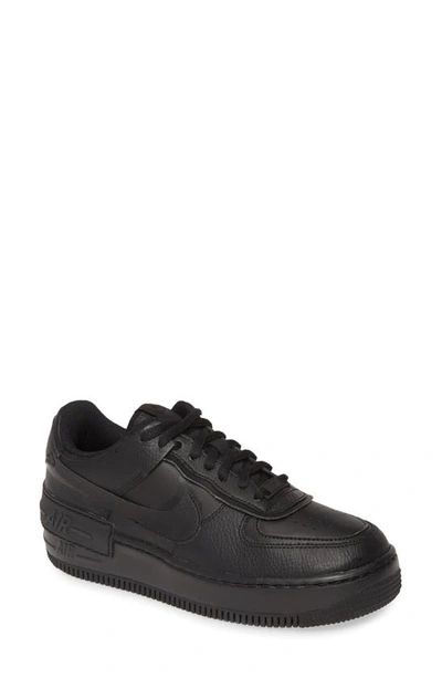 Nike Air Force 1 Shadow Sneaker In Black/ Black/ Black