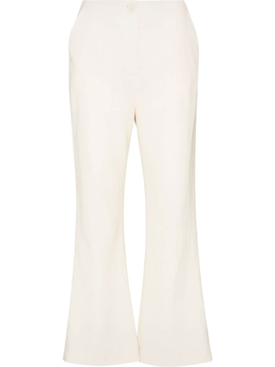 Nanushka Beata Cropped Trousers In Neutrals