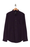 14th & Union Grindle Long Sleeve Trim Fit Shirt In Purple Depths Black Grindle