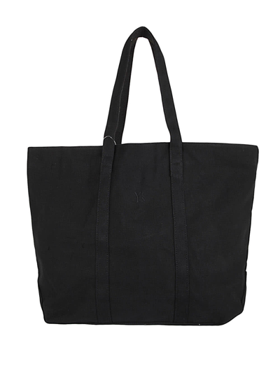 Y's Canvas Drawstring Bag Tote In Off White