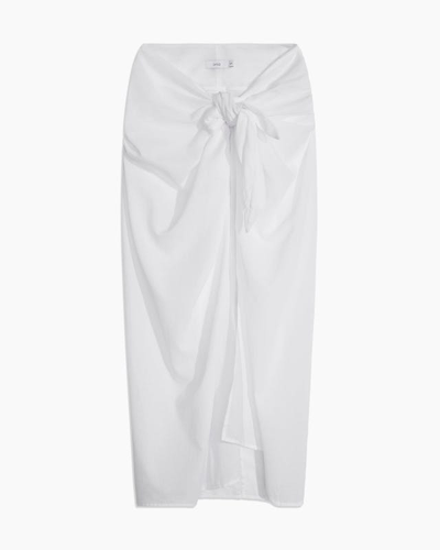 Onia Full Length Beach Pareo In White