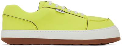 Sunnei Yellow Neoprene Dreamy Low-top Sneakers In 321 Acid Yellow