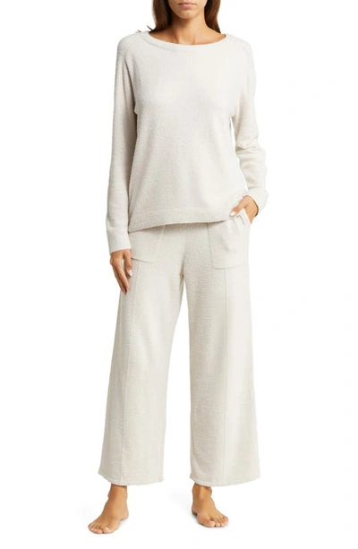 Barefoot Dreams Cozychic Lite® Crop Pajamas In Almond
