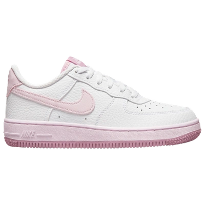 Nike Kids' Air Force 1 Sneaker In White/pink Foam/elemental Pink