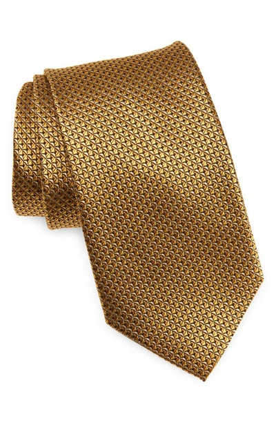 Nordstrom Solid Silk Tie In Gold