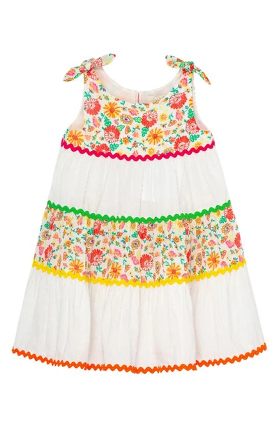 Peek Aren't You Curious Kids' Floral Tiered Cotton Sundress In Print