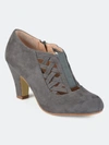 Journee Collection Collection Women's Wide-width Piper Bootie In Grey