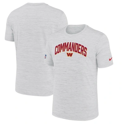 Nike Men's Dri-fit Velocity Athletic Stack (nfl Washington Commanders) T-shirt In White