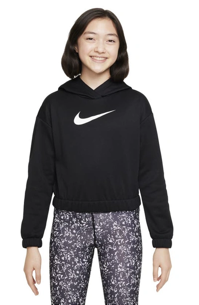 Nike Therma-fit Big Kids' (girls') Pullover Hoodie In Black