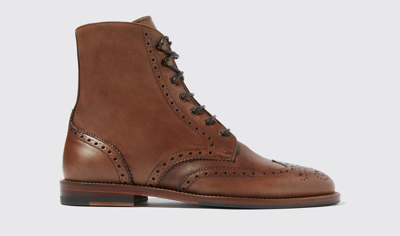Scarosso Stefania Boots In Brown Calf
