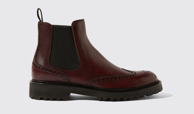 Scarosso Poppy Boots In Burgundy - Calf