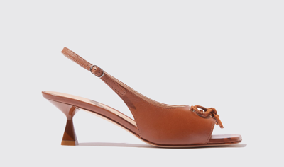 Scarosso Bella Pumps In Chestnut - Calf