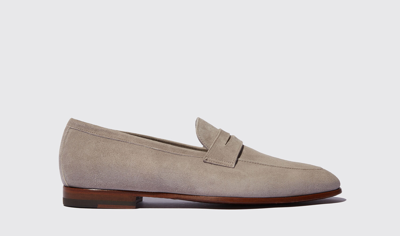 Scarosso Marzio Loafers In Taupe Suede