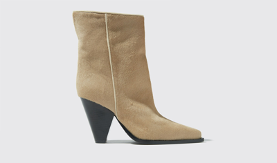 Scarosso Emily Boots In Beige - Pony