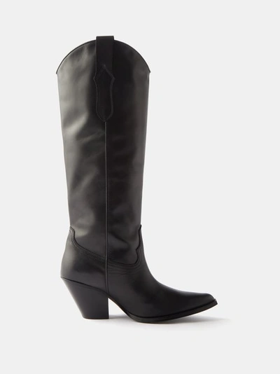 Toral High Black Leather Boots