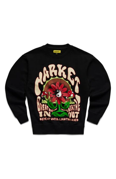 Market Breathwork Crewneck Sweatshirt In Black